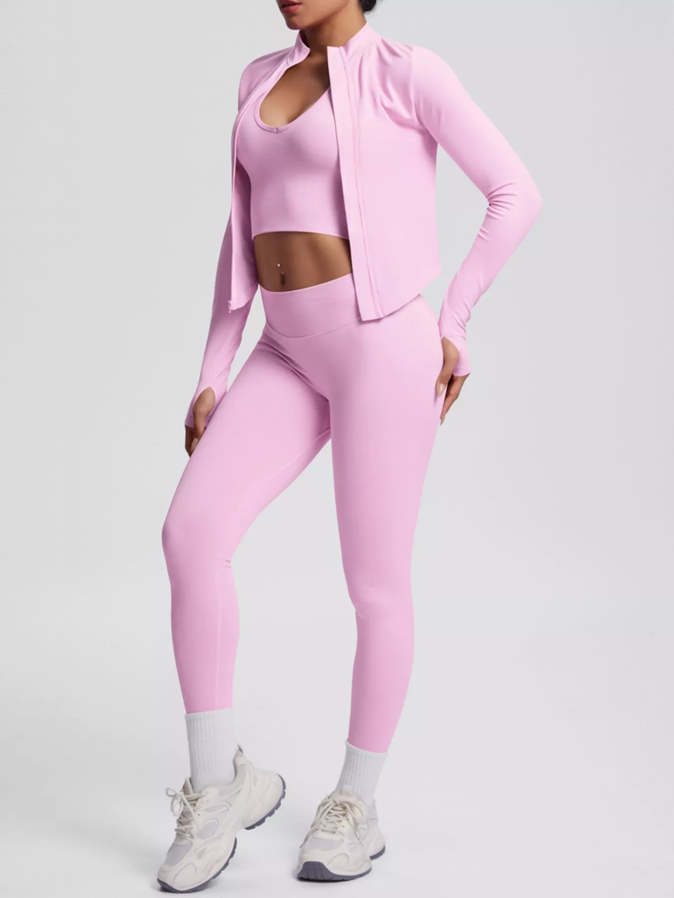 The Lucia Three-Piece Tank, Jacket & Legging Set
