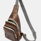 PU Leather Adjustable Strap Crossbody Bag