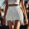 Tube Top and Fringe Shorts Set