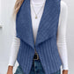 Open Front Fuzzy Vest Coat