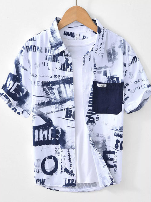 Men's Printed Short Sleeve Shirt