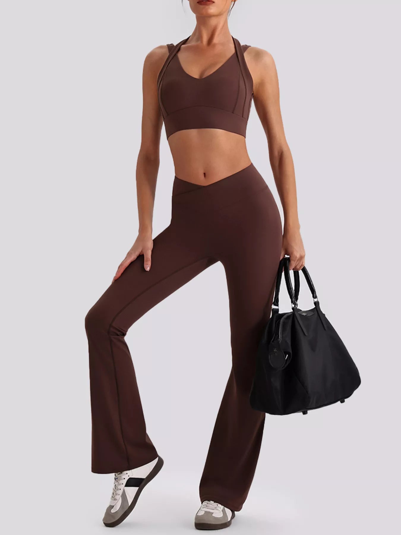 The Cleo Criss-Cross V-Neck Tank & Legging Set