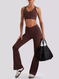 The Cleo Criss-Cross V-Neck Tank & Legging Set