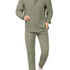 Casual Long Sleeve Shirt and Pants Set Plus Size