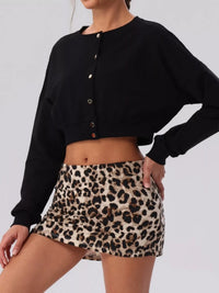 The Cleo Cropped Button Cardigan