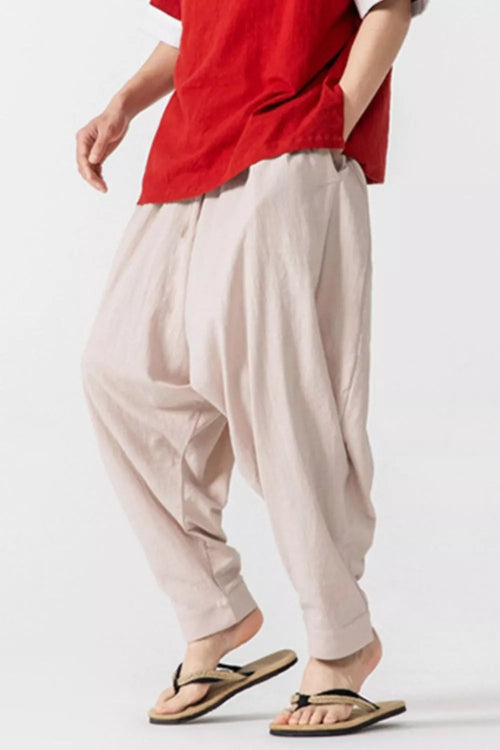 Men's Plus Size Loose Fit Harem Pants