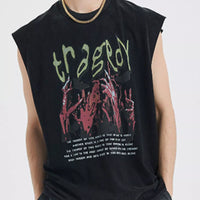 Men's Graphic Round Neck Tank