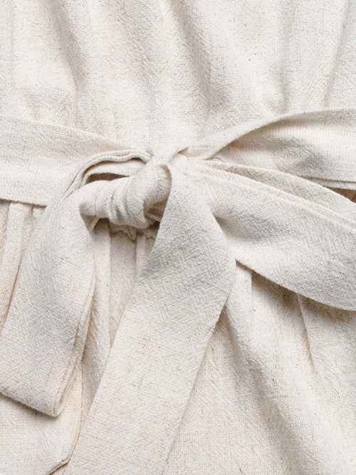 Tie Strap Tassel Hem Romper