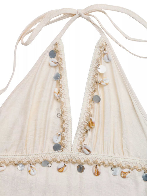 Halter Neck Tiered Dress