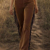 Fringed High Waist Pants
