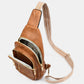 PU Leather Adjustable Strap Crossbody Bag