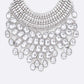 Crystal Bib Head Turner Statement Necklace Set