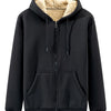 Men's Plus Size Fleece Lined Zip-Up Hoodie