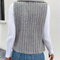 Open Front Fuzzy Vest Coat