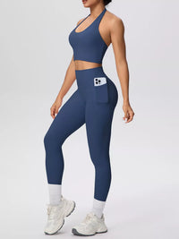 The Lucia Halter Crop Top & Legging Set