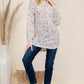 Celeste Full Size Drawstring Leopard Long Sleeve Hooded Blouse