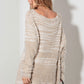 Thinkable Mixed-Stitch Front Tie Sweater Dress