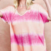 BiBi Tiedye Printed Hacci Knit Top