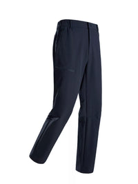 Men's Plus Size Loose Fit Pants in dark color with pocket, showcasing quick-dry and lightweight design.