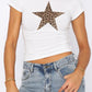 Devine Star Round Neck Short Sleeve T-Shirt