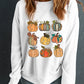 Pumpkin Graphic Long Sleeve Sweatshirt