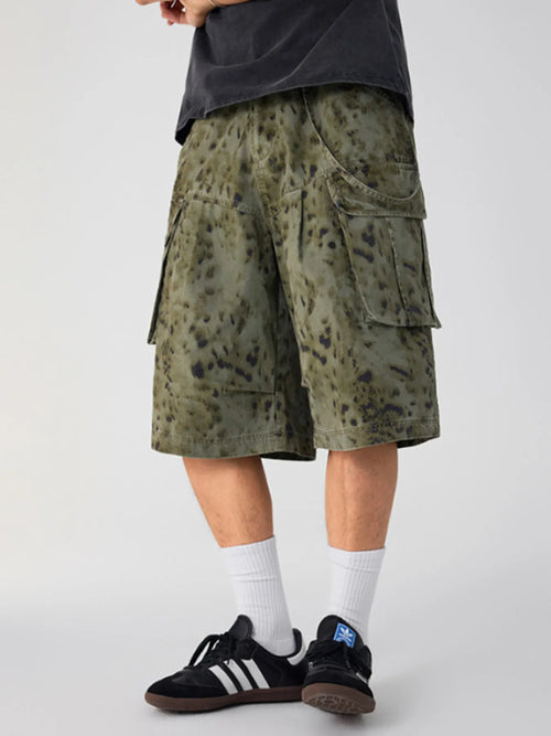 Men's Camo Print Cargo Shorts