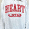 HEART BREAKER PLUS SIZE VALENTINES GRAPHIC SWEATSHIRT