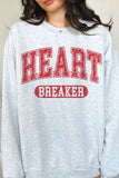 HEART BREAKER PLUS SIZE VALENTINES GRAPHIC SWEATSHIRT