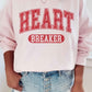 HEART BREAKER PLUS SIZE VALENTINES GRAPHIC SWEATSHIRT