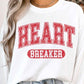 HEART BREAKER PLUS SIZE VALENTINES GRAPHIC SWEATSHIRT