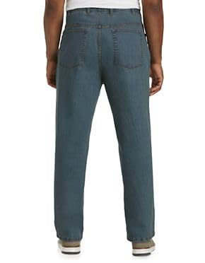 Harbor Bay by DXL Men's Big and Tall Continuous Comfort Stretch Jeans Dirty Wash x