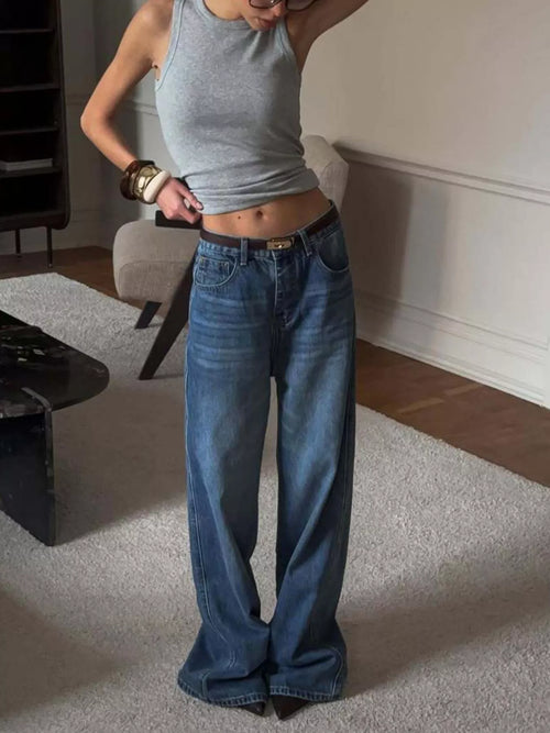 Wide Leg Relaxed Fit Jeans