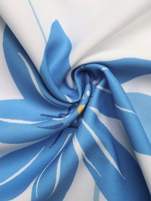 Floral Print Color Block Skirt