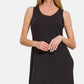 Zenana Scoop Neck Wide Strap Tank Dress