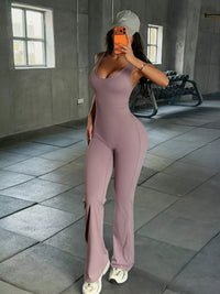The Avery Sleeveless Flare Jumpsuit
