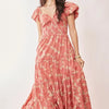 Davi & Dani Lightweight Sweetheart Neck Textured Tiered Maxi Dress