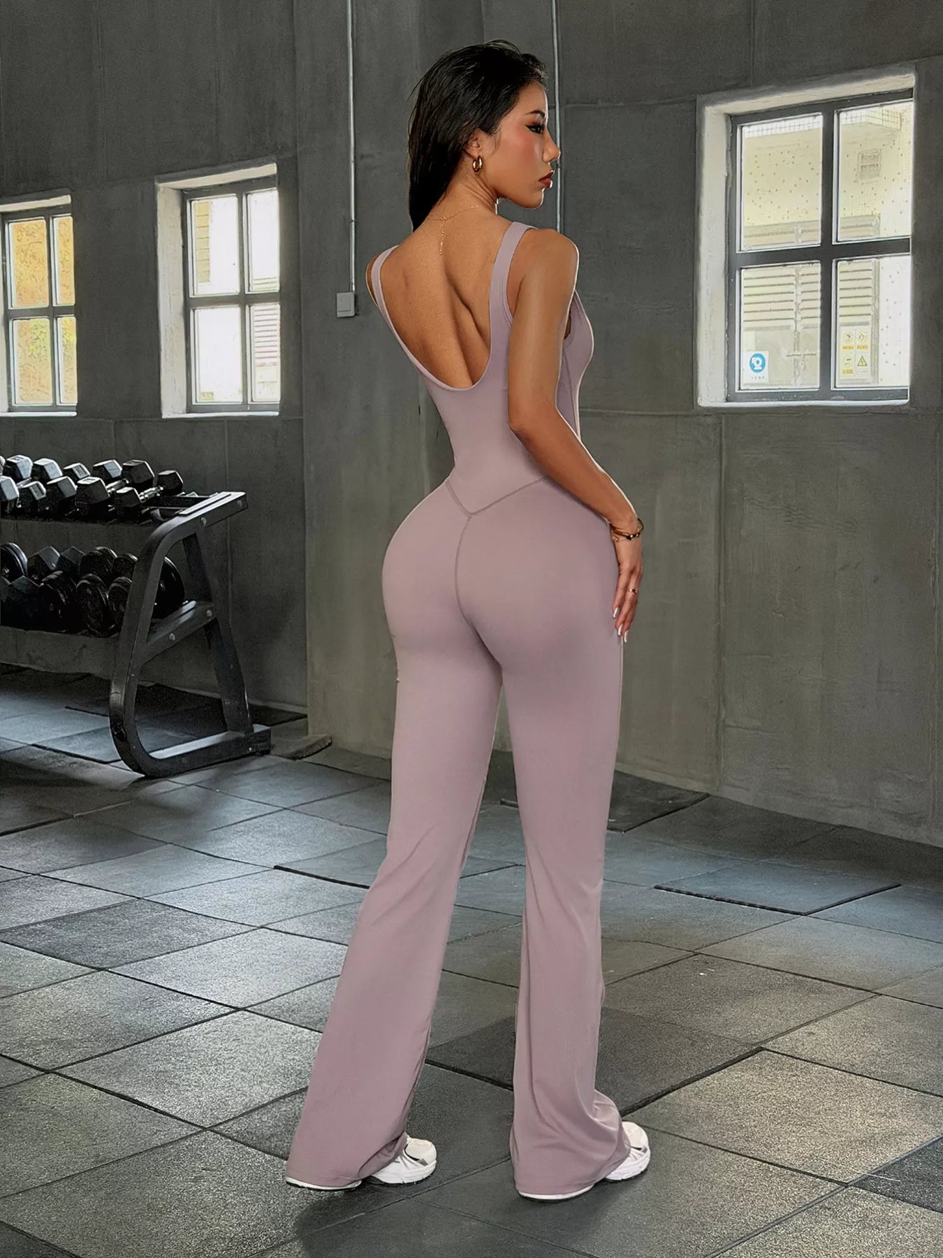 The Avery Sleeveless Flare Jumpsuit