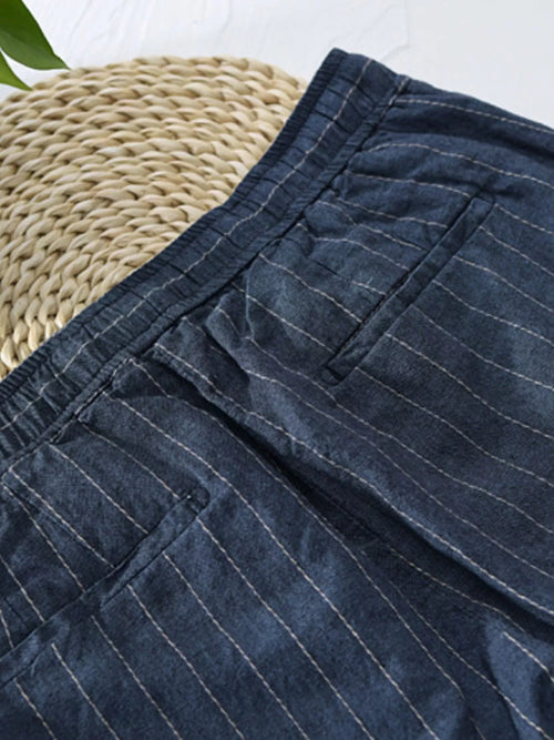 Men's Striped Casual Pants