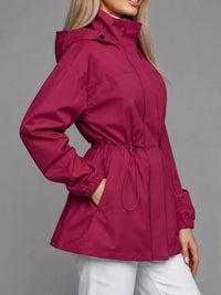 The Breeze Hooded Drawstring Windbreaker