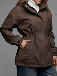 The Breeze Hooded Drawstring Windbreaker