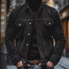 Men's Full Size Corduroy Button-Down Jacket Plus Size