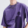 Men's Vintage Washed Graphic Round Neck T-Shirt