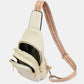 PU Leather Adjustable Strap Crossbody Bag