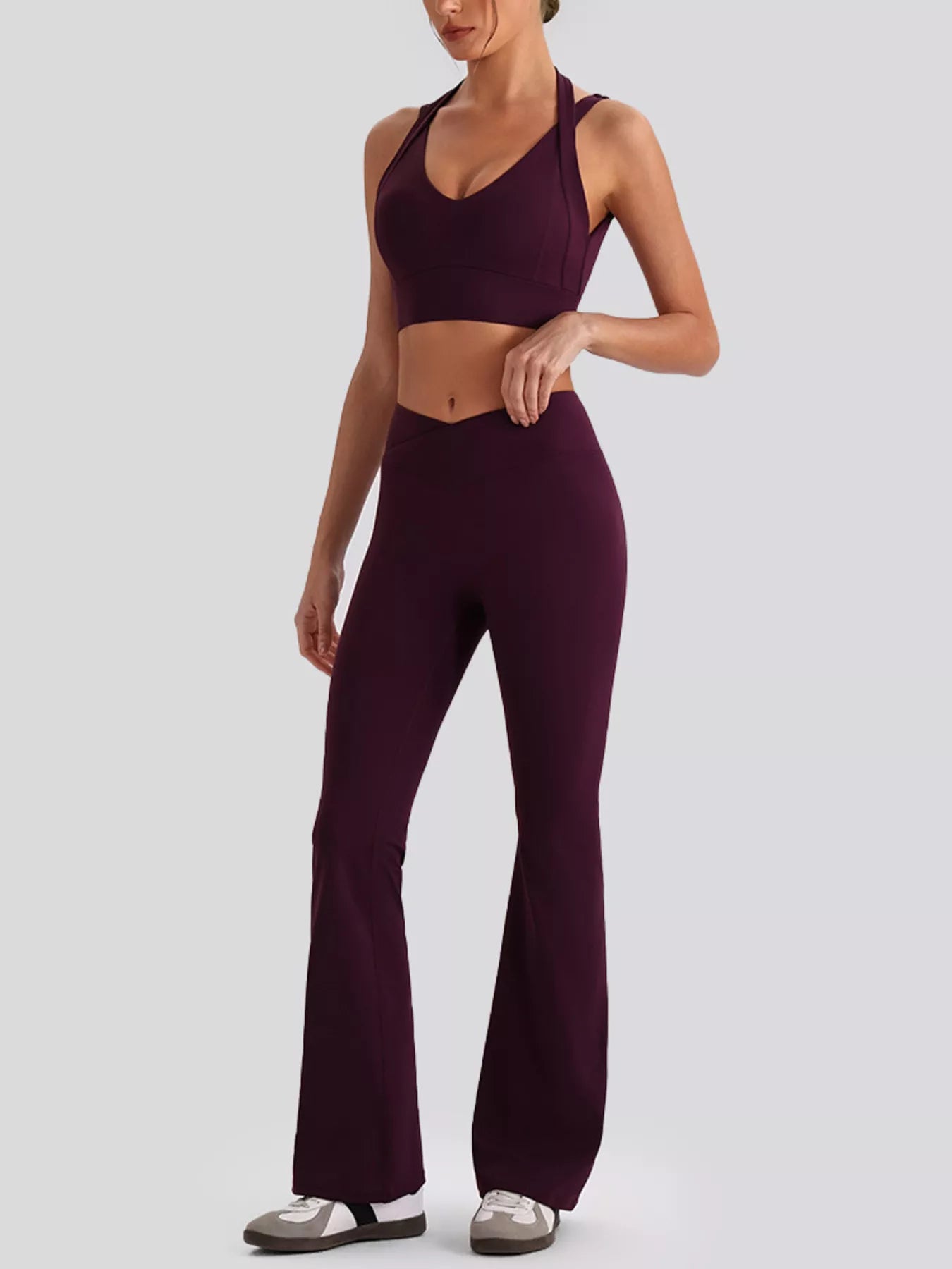 The Cleo Criss-Cross V-Neck Tank & Legging Set
