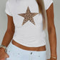 Devine Star Round Neck Short Sleeve T-Shirt