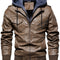 Men's Plus Size Zip Up Drawstring Hooded Jacket