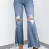 Distressed Flare Jeans