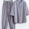 Men's Plus Size Chinese Style Top and Pants Set
