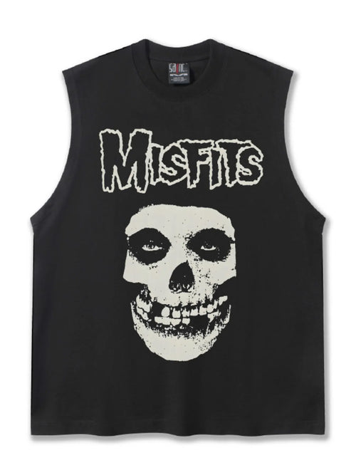 Men's MISFITS Skull Graphic Sleeveless Tank Top