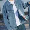 Men's Button Up Long Sleeve Denim Jacket